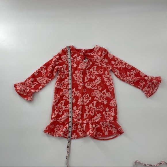 Janie & Jack Terry Cloth Floral Ruffle hem Dress or swim coverup - Picture 5 of 11